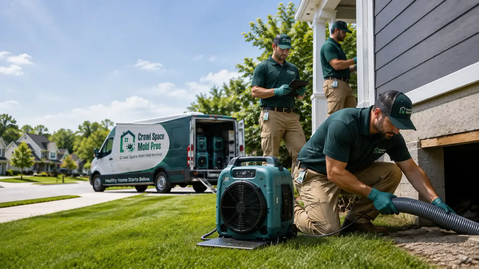 Crawl Space Mold Removal in Manvel, ND